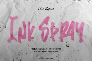 Ink Spray Effect Psd