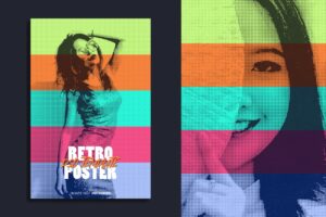 Retro Poster PSD Template