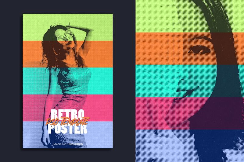 Retro Poster PSD Template