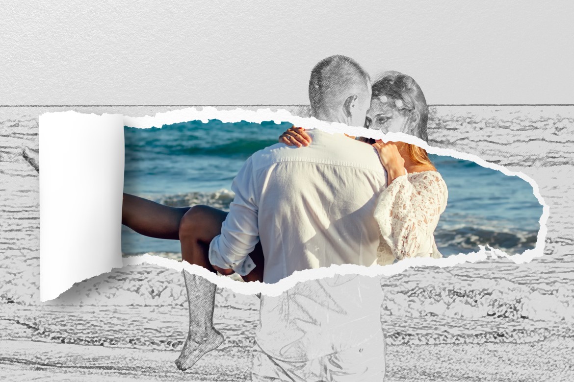 Hand-drawn Torn Photo Effect