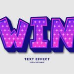 Purple Star Text Effect