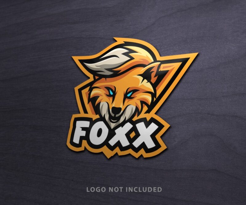 Mascot Sticker Logo Mockup