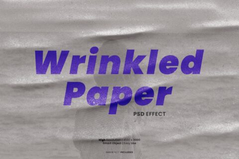 Wrinkled Paper Photo Effect